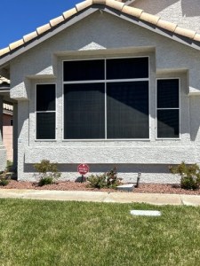 Beautiful solar screen job done by Defined Window Cleaning and Screens Solars screens built by Defined Window Cleaning and Screens in Las Vegas